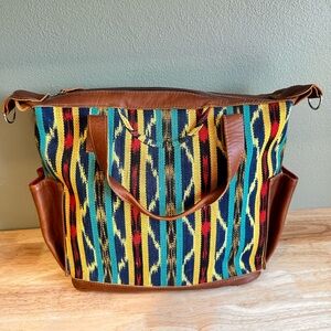 Nena and Co Multicolor Patterned Tote Bag